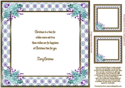 Holly Christmas Insert