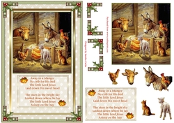 Image of cup1119864_719 - Away in a Manger Christmas Decoupage Topper
