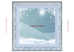 Winter Snowflakes approx: 8x8ins Insert 1