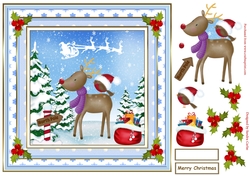 Rudolph & Robin Christmas Topper