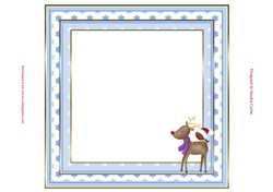 Rudolph & Robin Christmas Blank Insert to match cup913329_719