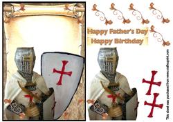 St George Decoupage Topper