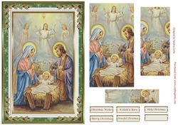 Nativity Christmas Pyramid Topper 