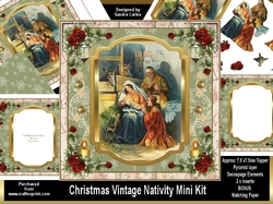 Christmas Vintage Nativity Mini Kit