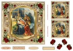 Silent Night Christmas Topper 2