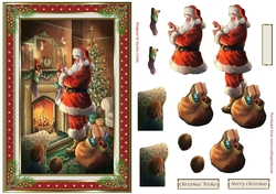 Christmas Eve Decoupage Topper