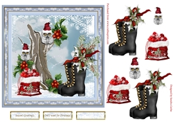 Owl I want for Christmas Decoupage Topper
