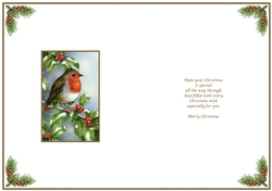 Christmas Robin Insert 2