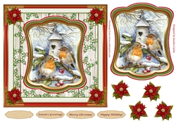 Christmas Scene Vintage Topper 3