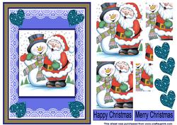Christmas Santa Pyramid Topper