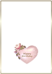 Pink Floral Heart Insert 1