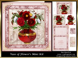 Vase of Flowers Decoupage Mini Kit