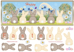 Easter Bunnies Large dl Topper 1