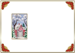 Thinking of you at Christmas Blank Insert