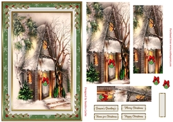 Christmas Snow is Falling Pyramid Topper