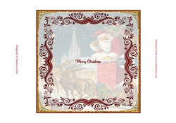 Christmas Vintage Santa Insert 1