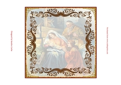 Christmas Vintage Nativity Blank Insert
