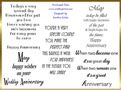 Anniversary Verses Wordart Kit 