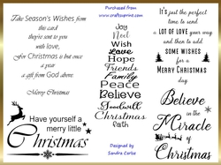 Christmas Verses Wordart Kit 3