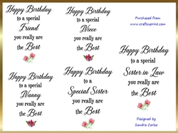 Special Birthday Wordart Kit 1