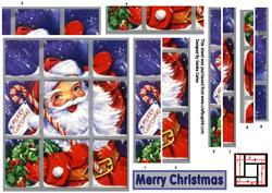 Christmas Jolly Old Santa Stacker Topper