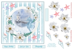 By the Sea Tranquility Decoupage Topper