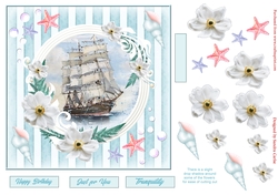 By the Sea Tranquility Decoupage Topper 1