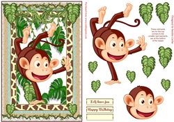 Fun in the Jungle Decoupage Topper 1