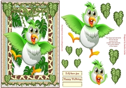 Fun in the Jungle Decoupage Topper 5