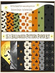 cup999131_719 - Halloween 15 x Background Paper Kit