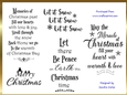 Christmas Time Wordart Sentiments Kit 9