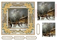 Christmas Night Vintage Topper Gold Poinsettia