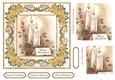 Christmas by Candle Light Topper Gold Poinsettia