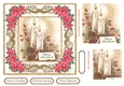 Christmas by Candle Light Topper Red Poinsettia
