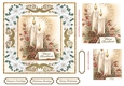 Christmas by Candle Light Topper White Poinsettia