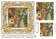 Seasons Greetings Pyramid Topper Gold Poinsettia