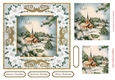 Silent Night Pyramid Topper White Poinsettia