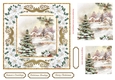Snowy Rooftops Pyramid Topper White Poinsettia