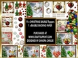 Christmas Baubles 12 x decoupage topper kit