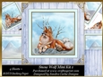 Snow Wolf Decoupage 8x8ins Mini Kit 1