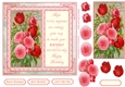 Red Roses in Bloom Decoupage Topper