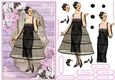 Female Birthday Vintage Lady Decoupage Topper 11