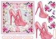Female Birthday Glitter Shoes 7x7ins Topper 2