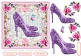 Female Birthday Lace Shoes 7x7ins Topper 1