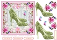 Female Birthday Lace Shoes 7x7ins Topper 3