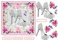 Female Birthday Diamond Shoes 7x7ins Topper 2