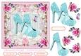 Female Birthday Diamond Shoes 7x7ins Topper 3