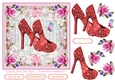 Female Birthday Diamond Shoes 7x7ins Topper 6