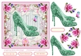 Female Birthday Lace Shoes 7x7ins Topper 4