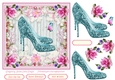 Female Birthday Lace Shoes 7x7ins Topper 5
